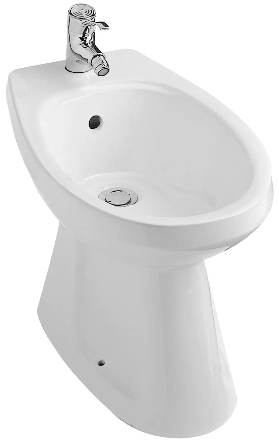 Bidet Saval 2.0 7G44 370x575mm mit Überlauf bodenstehend Weiß Alpin