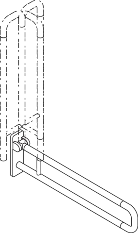 HEWI Stützklappgriff „Serie 801“ HEWI Stützklappgriff „Serie 801“