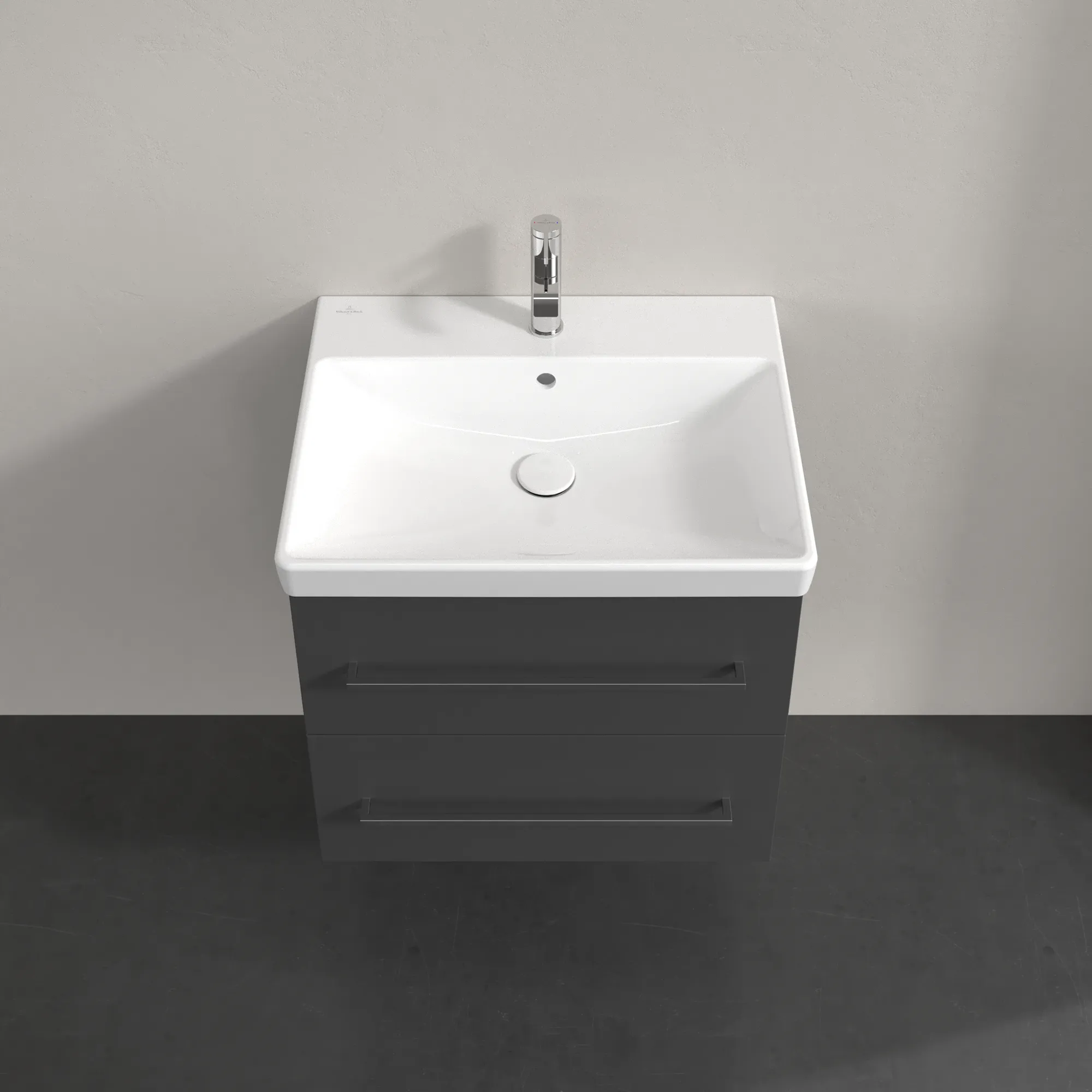 Villeroy & Boch Waschtischunterschrank „Avento“ für Schrankwaschtisch 580 × 514 × 452 mm Graphite, Soft Closing Villeroy & Boch Waschtischunterschrank „Avento“ für Schrankwaschtisch 580 × 514 × 452 mm Graphite, Soft Closing