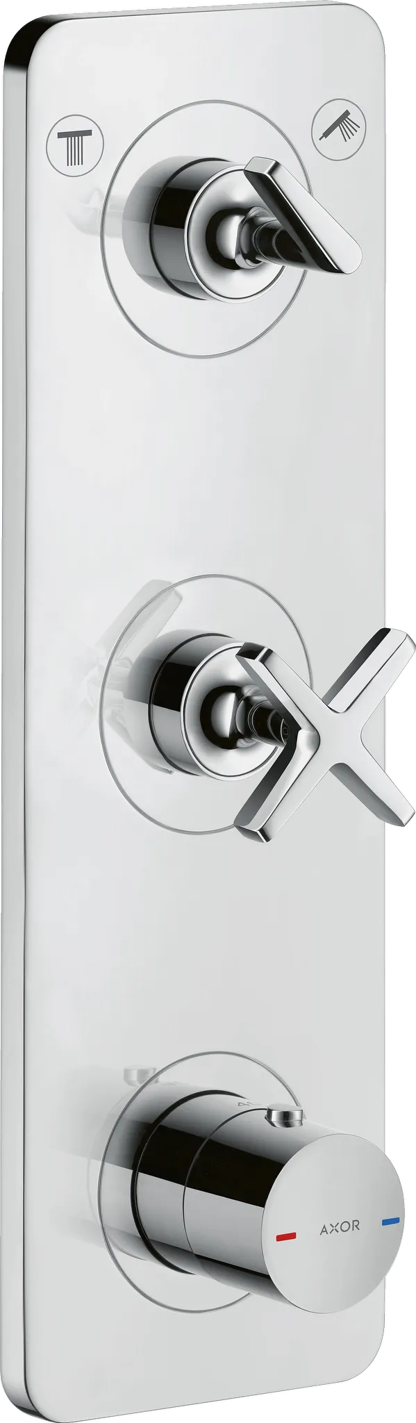 Hansgrohe AXOR Citterio E Thermostatmodul 380⁄120 Unterputz Chrom, 2 Verbraucher Hansgrohe AXOR Citterio E Thermostatmodul 380⁄120 Unterputz Chrom, 2 Verbraucher