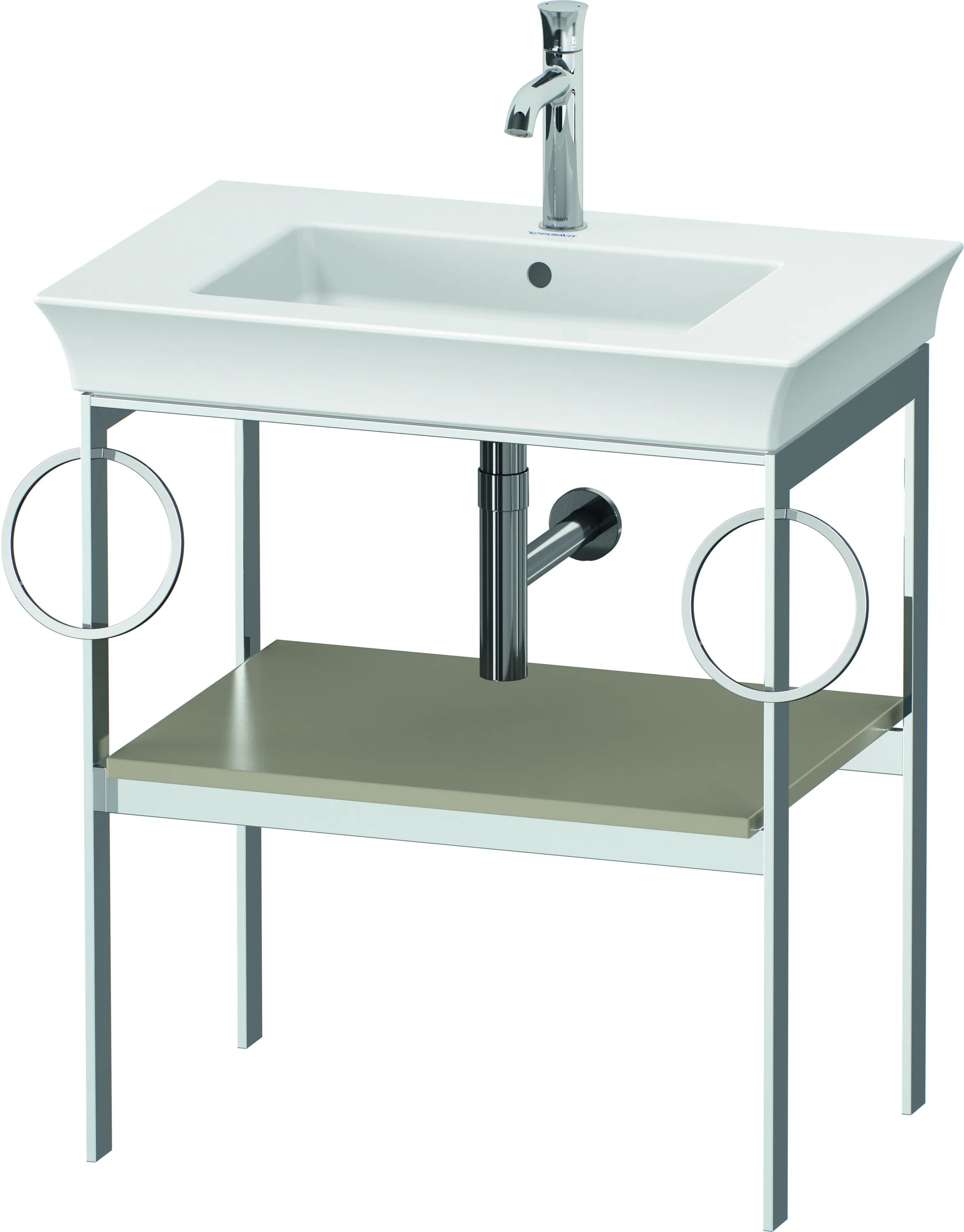 Duravit Konsole „White Tulip“ in Taupe Seidenmatt Duravit Konsole „White Tulip“ in Taupe Seidenmatt