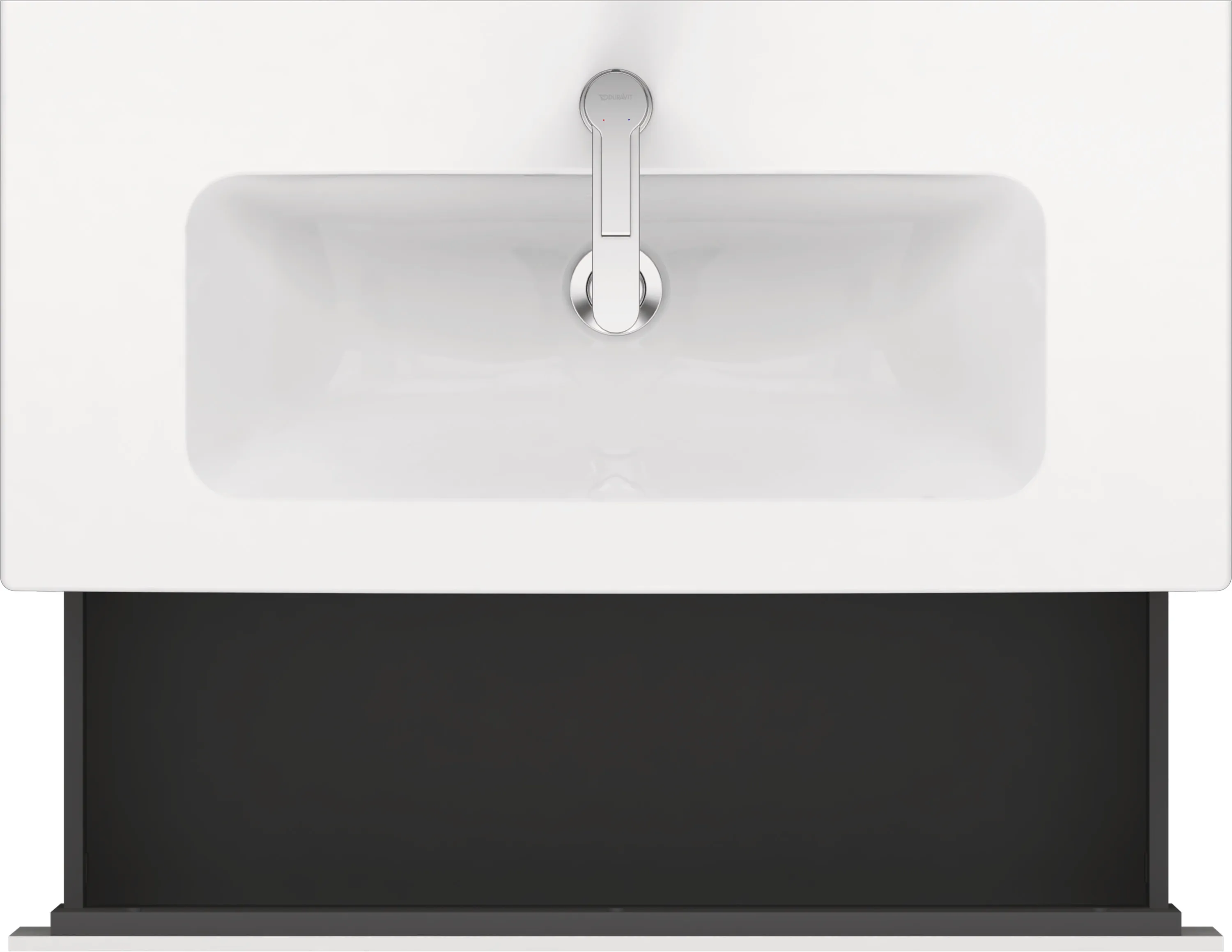 Duravit Waschtischunterschrank wandhängend „L-Cube“ 82 × 40 × 39,1 cm Weiß Matt