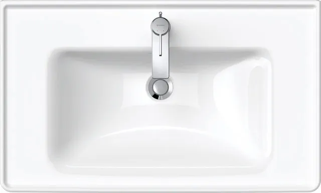 Wandwaschtisch „D-Neo“ 80 × 48 × 16,5 cm, mittig, Hahnlochposition mittig Wandwaschtisch „D-Neo“ 80 × 48 × 16,5 cm, mittig, Hahnlochposition mittig