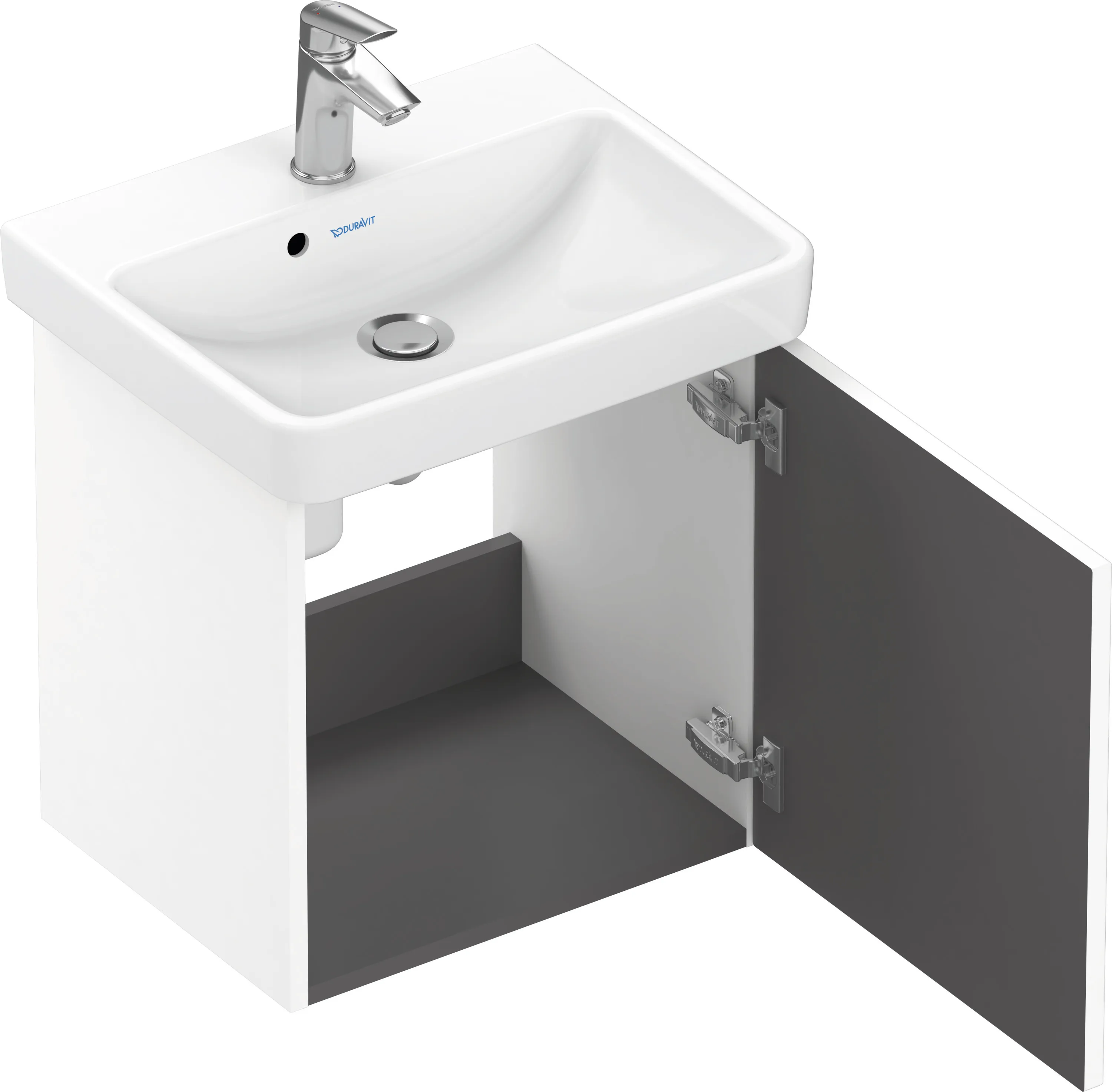 Duravit Waschtischunterschrank wandhängend „No.1“ 44 × 47,8 × 38,6 cm in Beton Matt Duravit Waschtischunterschrank wandhängend „No.1“ 44 × 47,8 × 38,6 cm in Beton Matt