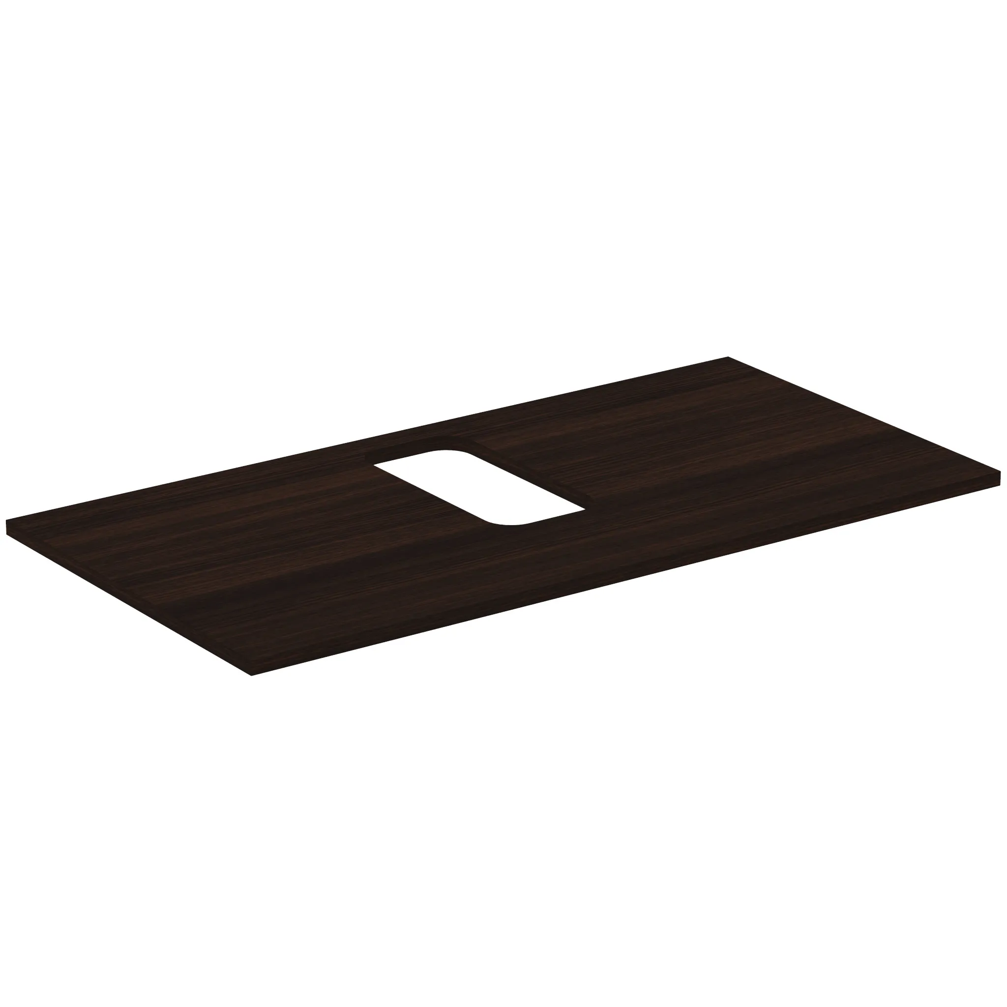 Waschtischplatte i.life B mittiger Ausschnitt für ein Wand-Waschtisch 1002x507x18mm Weiß matt