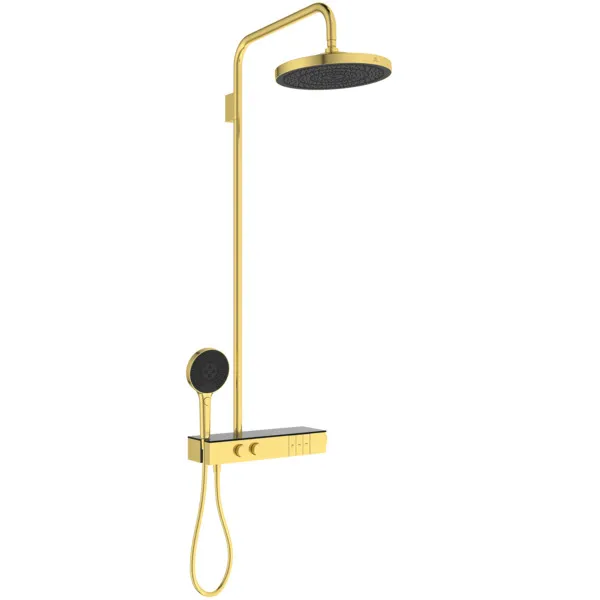 Ideal Standard Ceratherm Solos Duschsystem mit Brausethermostat Brushed Gold