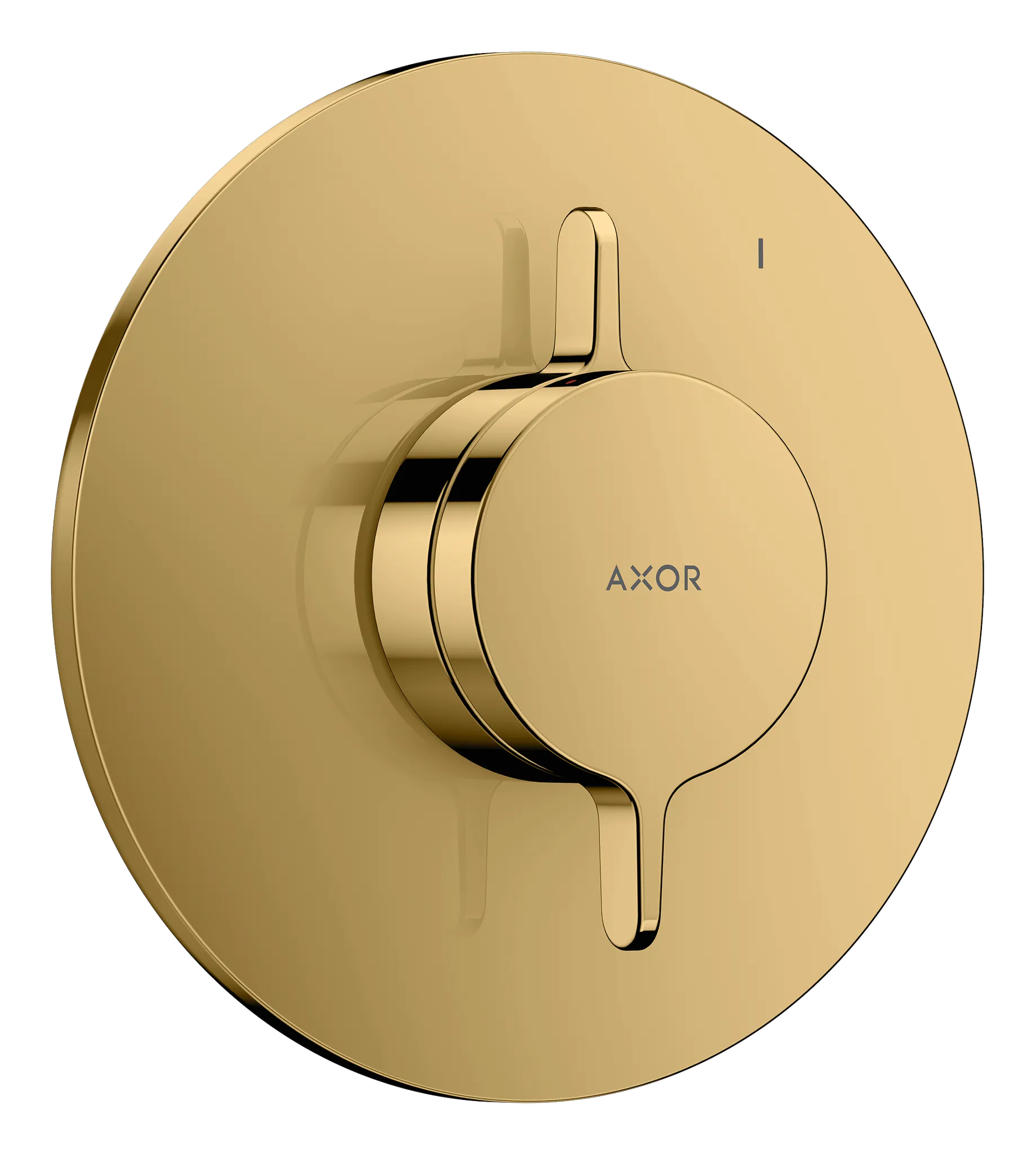 Hansgrohe AXOR One Mischer Unterputz, 1 Verbraucher, Polished Gold Optic, flache Rosette, max. Durchfluss 29,5 l/min bei 3 bar, Geräuschgruppe I, Durchflussklasse B Hansgrohe AXOR One Mischer Unterputz, 1 Verbraucher, Polished Gold Optic, flache Rosette, max. Durchfluss 29,5 l/min bei 3 bar, Geräuschgruppe I, Durchflussklasse B