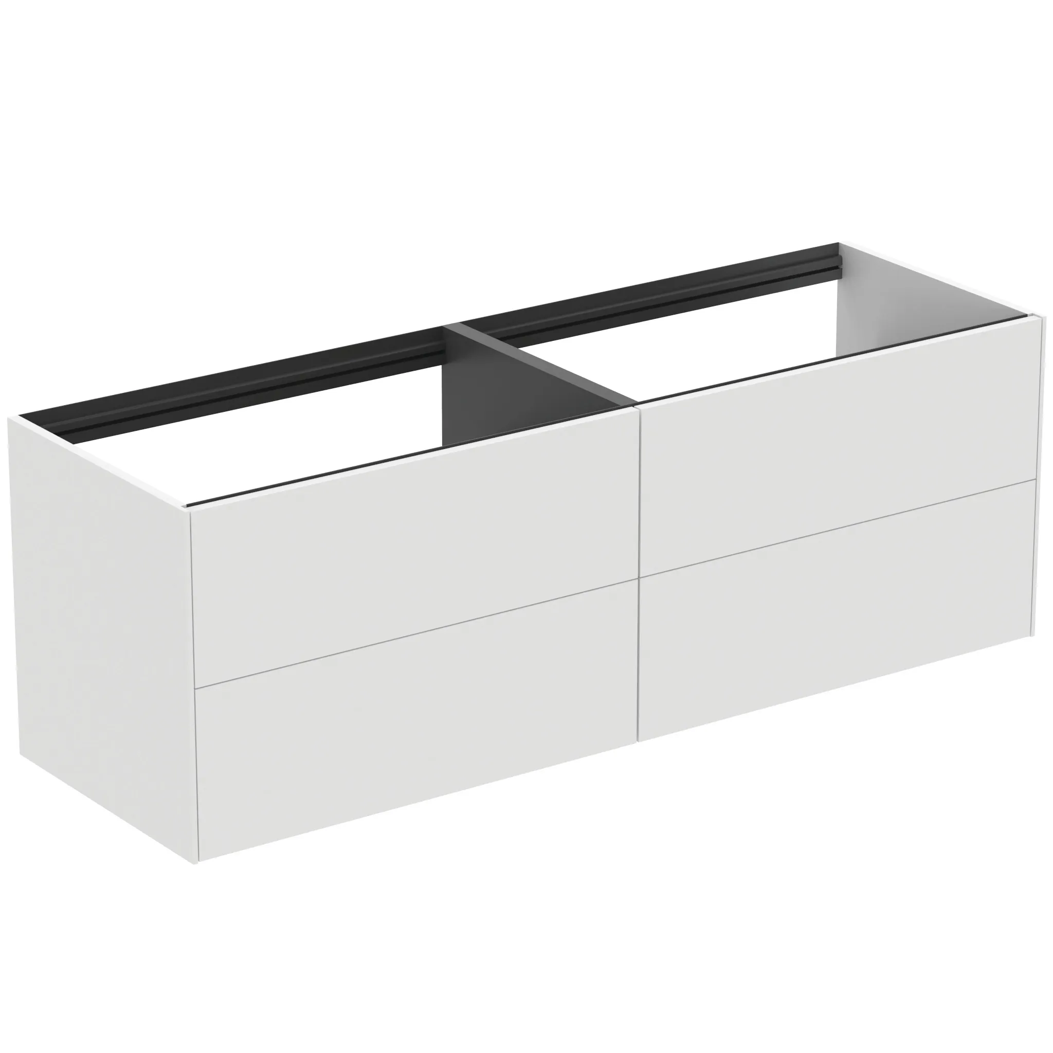 Ideal Standard Waschtischunterschrank „Conca“ 158,5 × 54 × 50,5 cm Weiß matt lackiert Ideal Standard Waschtischunterschrank „Conca“ 158,5 × 54 × 50,5 cm Weiß matt lackiert