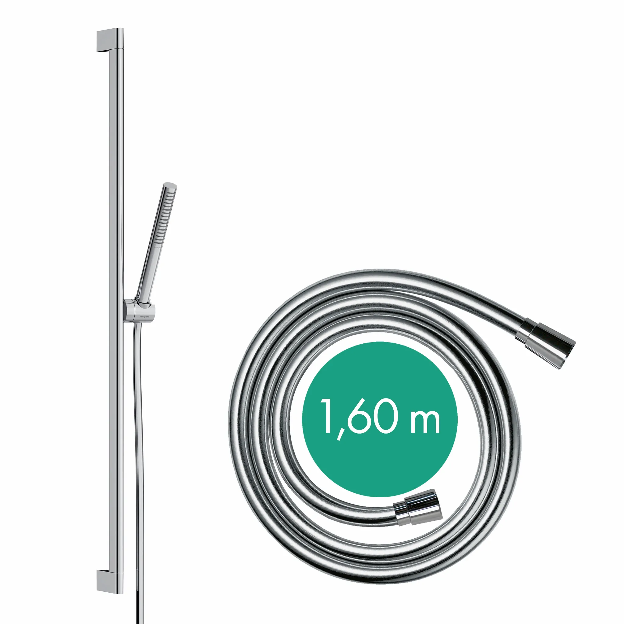 Pulsify S Brauseset 100 1jet EcoSmart mit Brausestange 90 cm Chrom Pulsify S Brauseset 100 1jet EcoSmart mit Brausestange 90 cm Chrom