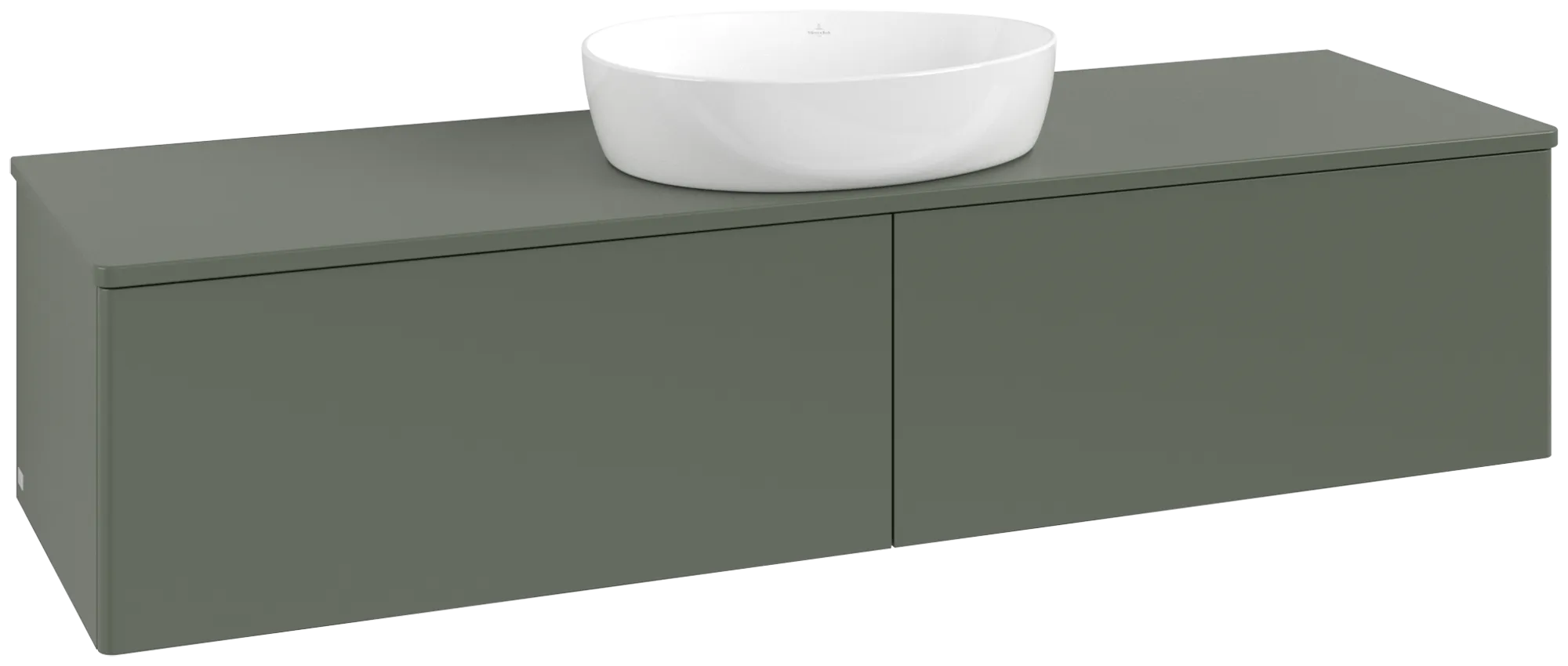 Villeroy & Boch Antao Waschbeckenunterschrank K36_5, 1600 x 360 x 500 mm, Leaf Green Matt
