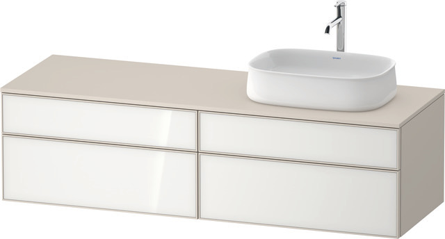 Duravit Waschtischunterschrank wandhängend „Zencha“ 160 × 44,2 × 55 cm