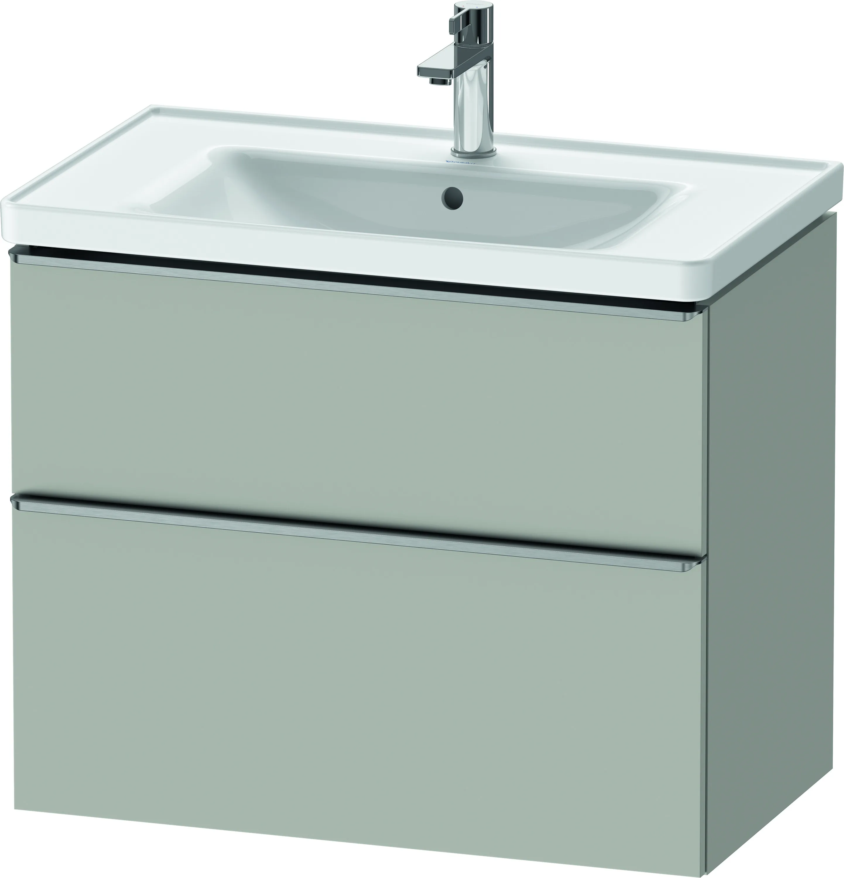 Duravit Waschtischunterschrank wandhängend „D-Neo“ 78,4 × 62,5 × 45,2 cm Betongrau Matt