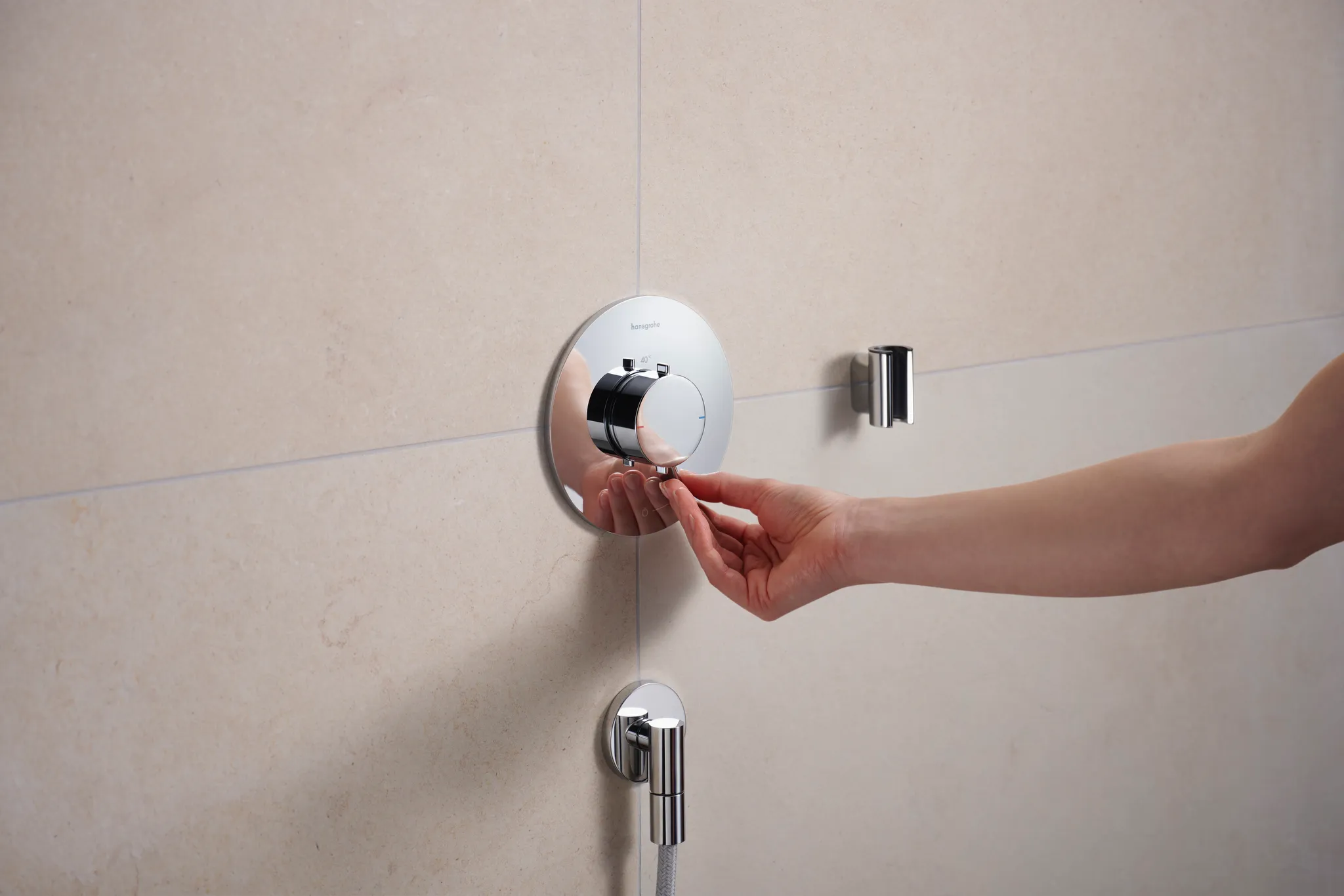 Hansgrohe Ecostat Comfort S Thermostat Unterputz für 1 Verbraucher, Chrom