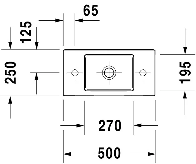 Wandwaschtisch „Vero Air“, ohne Überlauf Wandwaschtisch „Vero Air“, ohne Überlauf