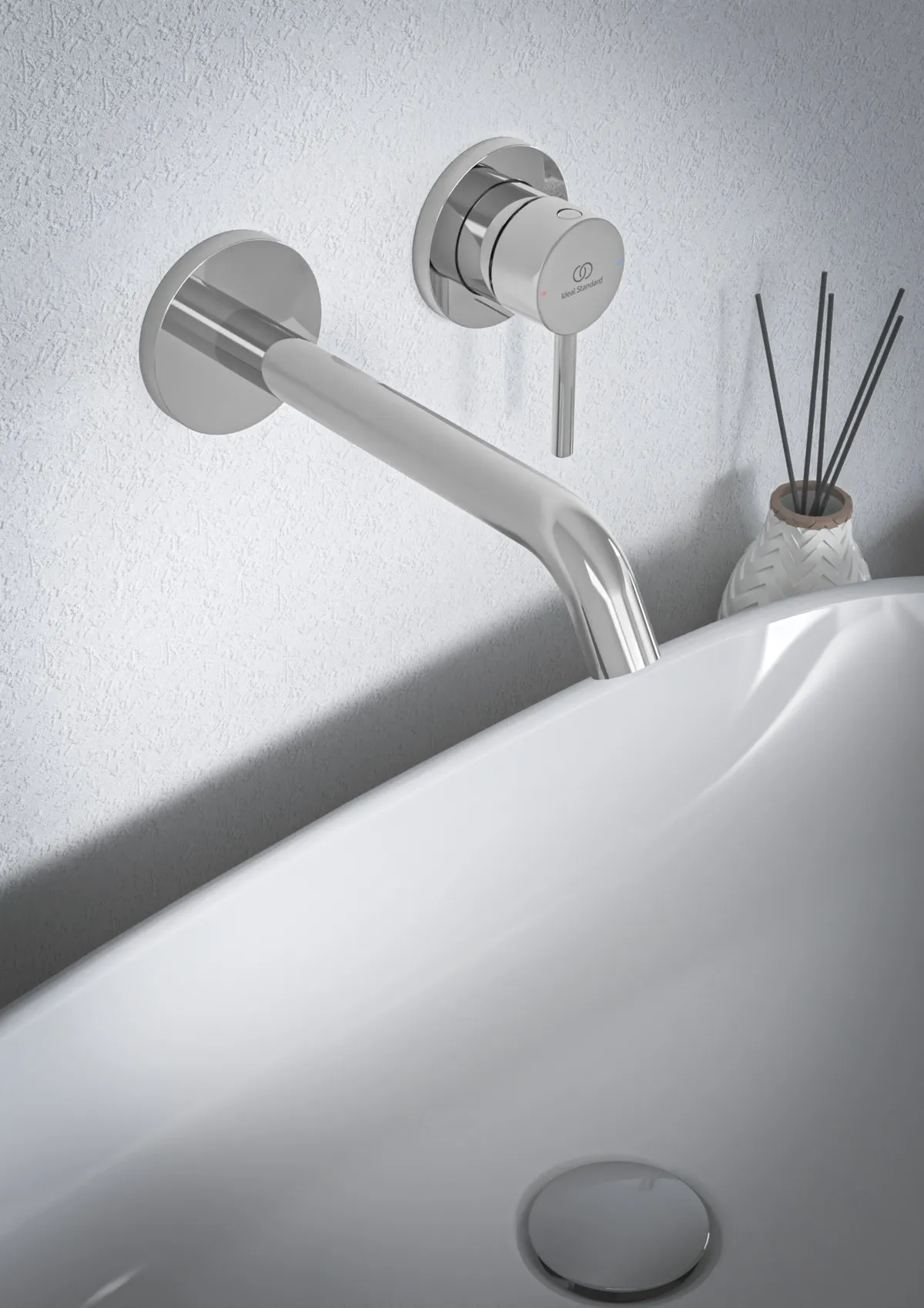 Wand-Waschtischarmatur Ceraline Nuovo Ausladung 180mm Chrom Wand-Waschtischarmatur Ceraline Nuovo Ausladung 180mm Chrom