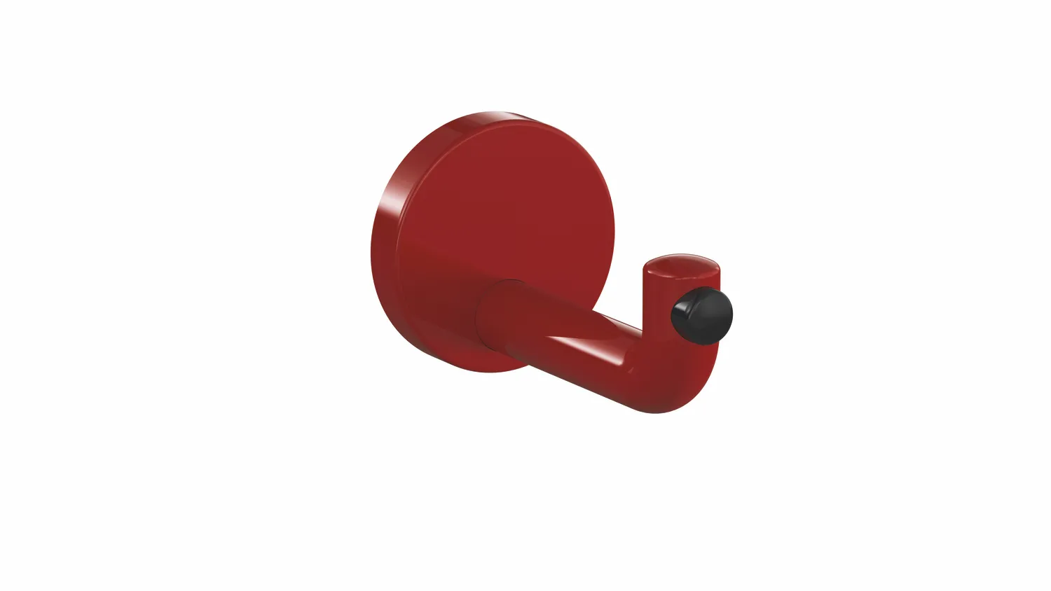 HEWI Haken mit Türpuffer Serie 477 Rubinrot