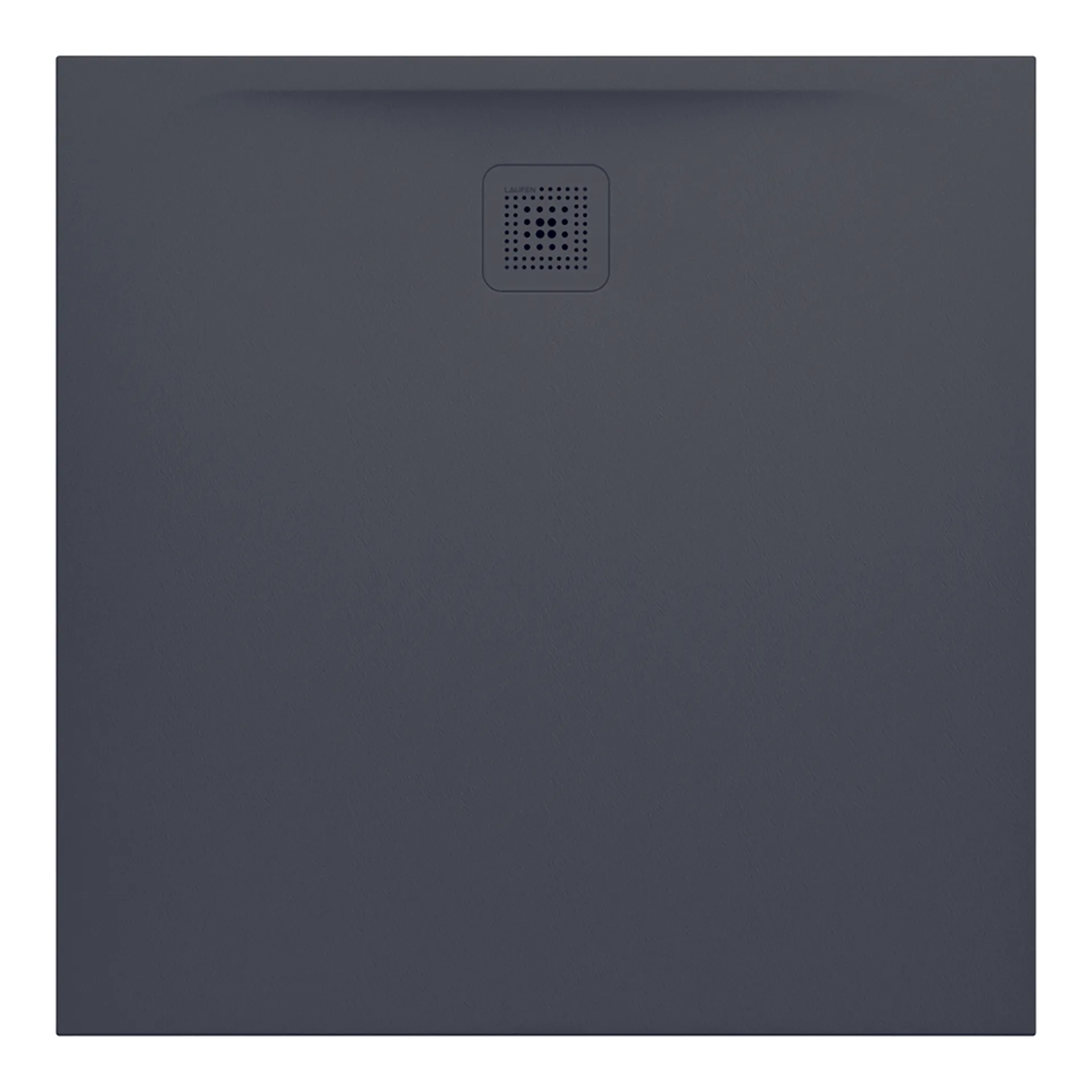 Laufen quadrat Duschwanne „Pro“ 1000 × 1000 mm ohne Oberflächenbeschichtung, ohne Oberflächenveredelung, in Anthrazit