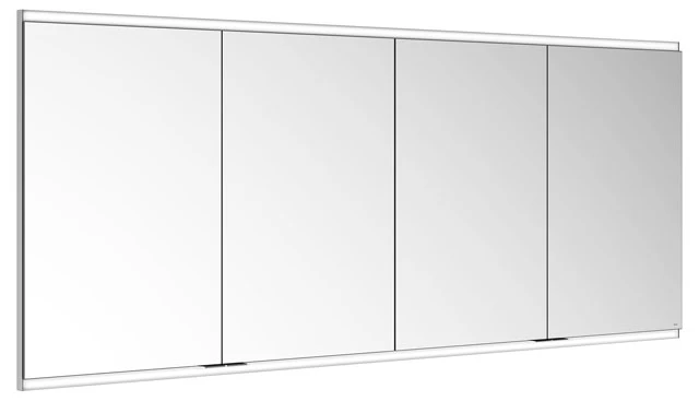 KEUCO Wandeinbau Spiegelschrank 4-türig „Royal Modular 2.0“ in Silber (eloxiert), Unterputz, mit Beleuchtung, mit Steckdosen 1800 × 700 × 120 mm KEUCO Wandeinbau Spiegelschrank 4-türig „Royal Modular 2.0“ in Silber (eloxiert), Unterputz, mit Beleuchtung, mit Steckdosen 1800 × 700 × 120 mm