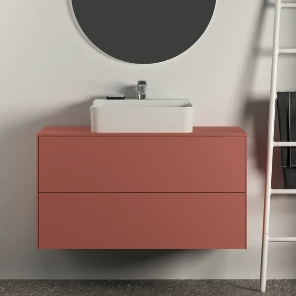 Ideal Standard Waschtischunterschrank „Conca“ 100,2 × 55 × 50,5 cm Sunset matt lackiert Ideal Standard Waschtischunterschrank „Conca“ 100,2 × 55 × 50,5 cm Sunset matt lackiert