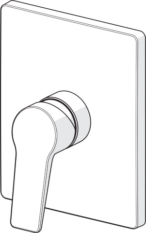 HansaTWIST Duscharmatur Hansacolour Einhebelmischer Fertigset für Brause-Batterie 8985 Rosette eckig Matt-Schwarz HansaTWIST Duscharmatur Hansacolour Einhebelmischer Fertigset für Brause-Batterie 8985 Rosette eckig Matt-Schwarz