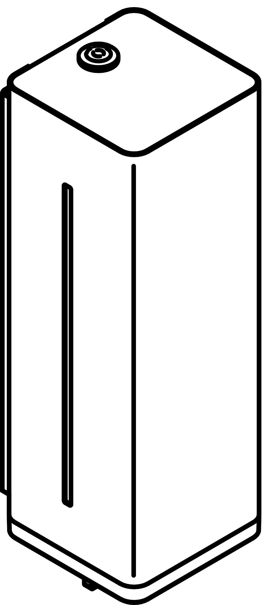 HEWI Seifenspender 950.06.100 10,5 × 9,5 × 27,5 cm