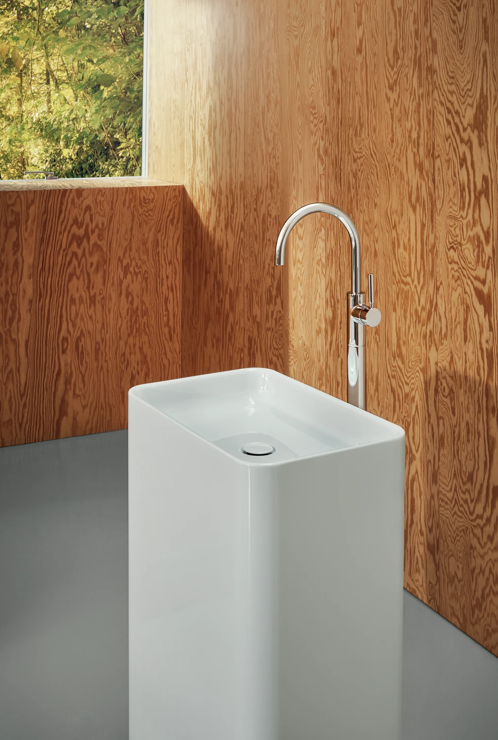 Freistehender Waschtisch „BetteArt Monolith“ 60 × 40 × 90 cm in Beige Freistehender Waschtisch „BetteArt Monolith“ 60 × 40 × 90 cm in Beige