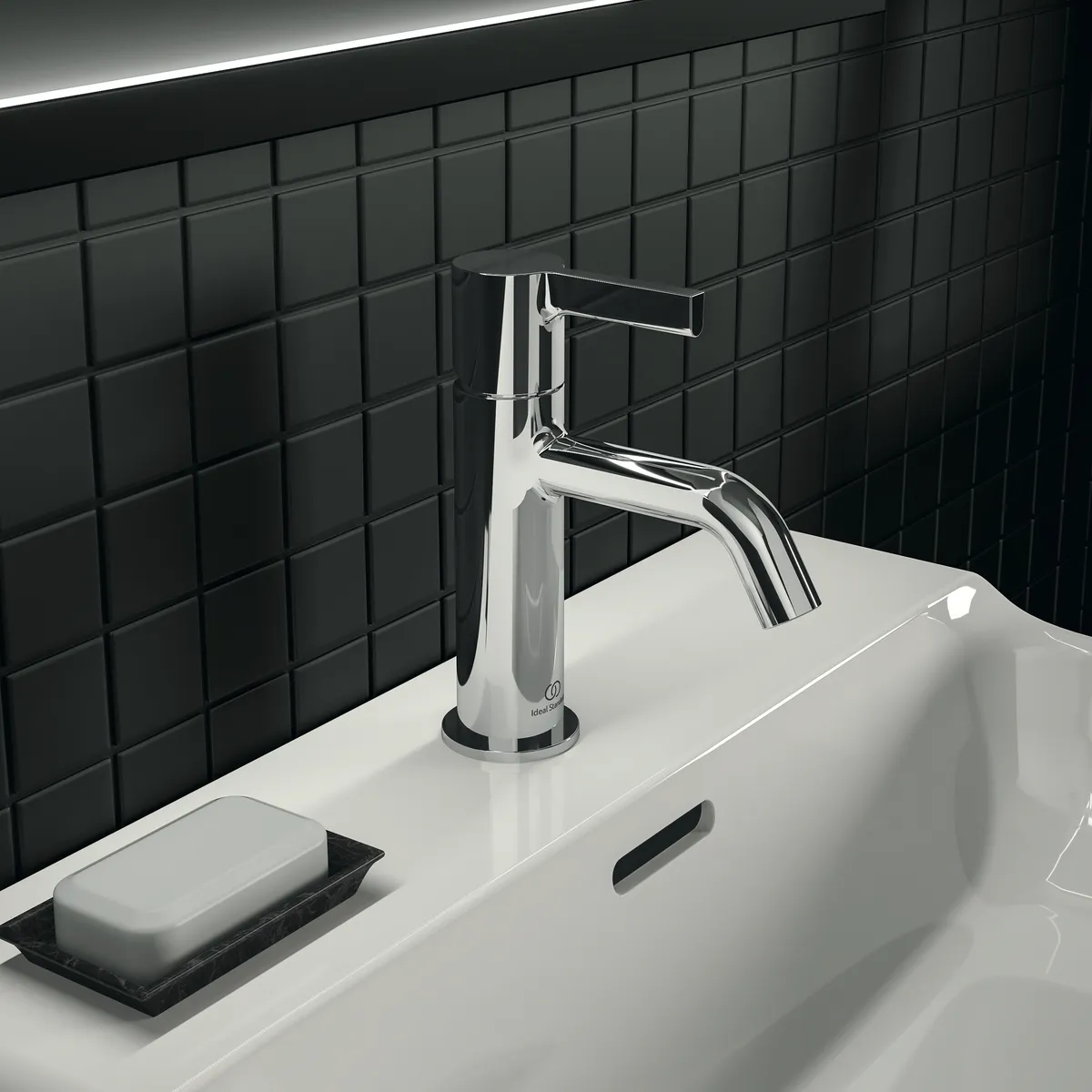 Ideal Standard Waschtischarmatur Joy Arm, Ausladung 110mm, Chrom Ideal Standard Waschtischarmatur Joy Arm, Ausladung 110mm, Chrom