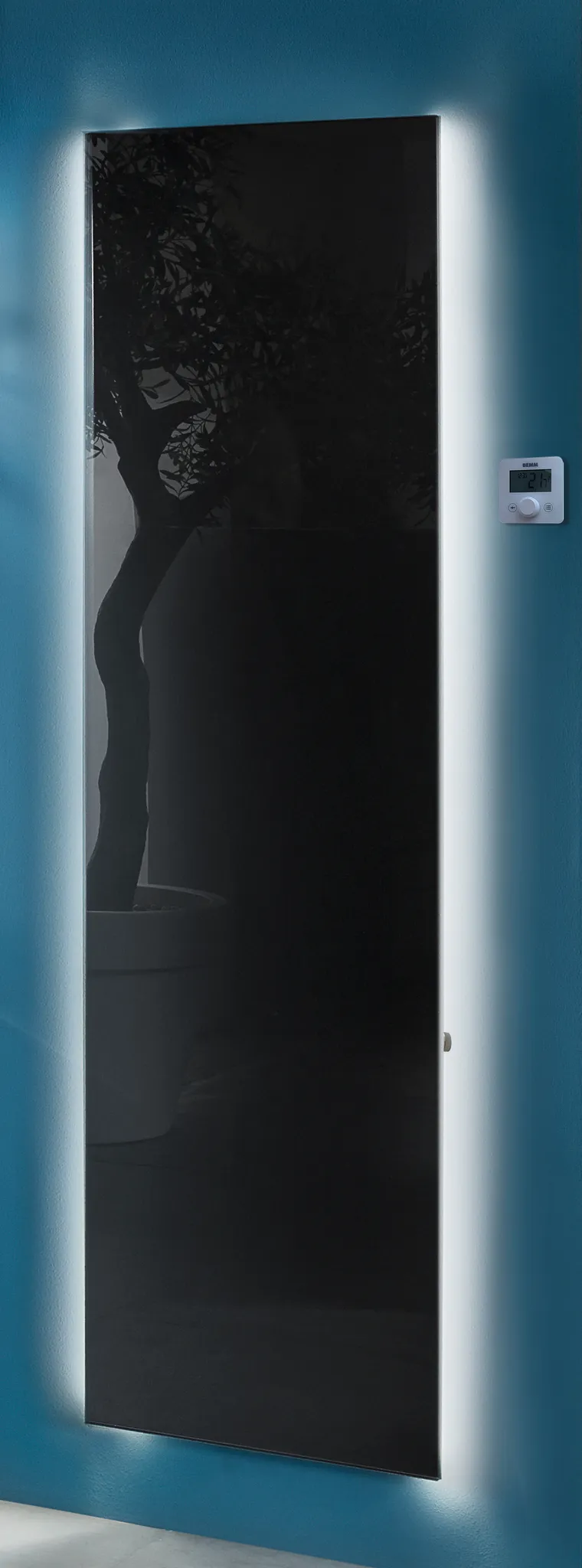 BEMM Design-Heizkörper „Plawa Glas EK“ 49,5 × 180 cm