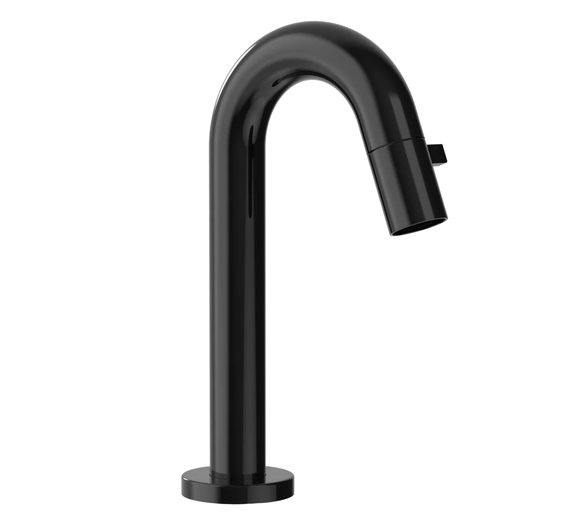 HansaNOVA Style Einhebelmischer Waschtischbatterie 5093, Ausladung 94 mm, DN15, Schwarz