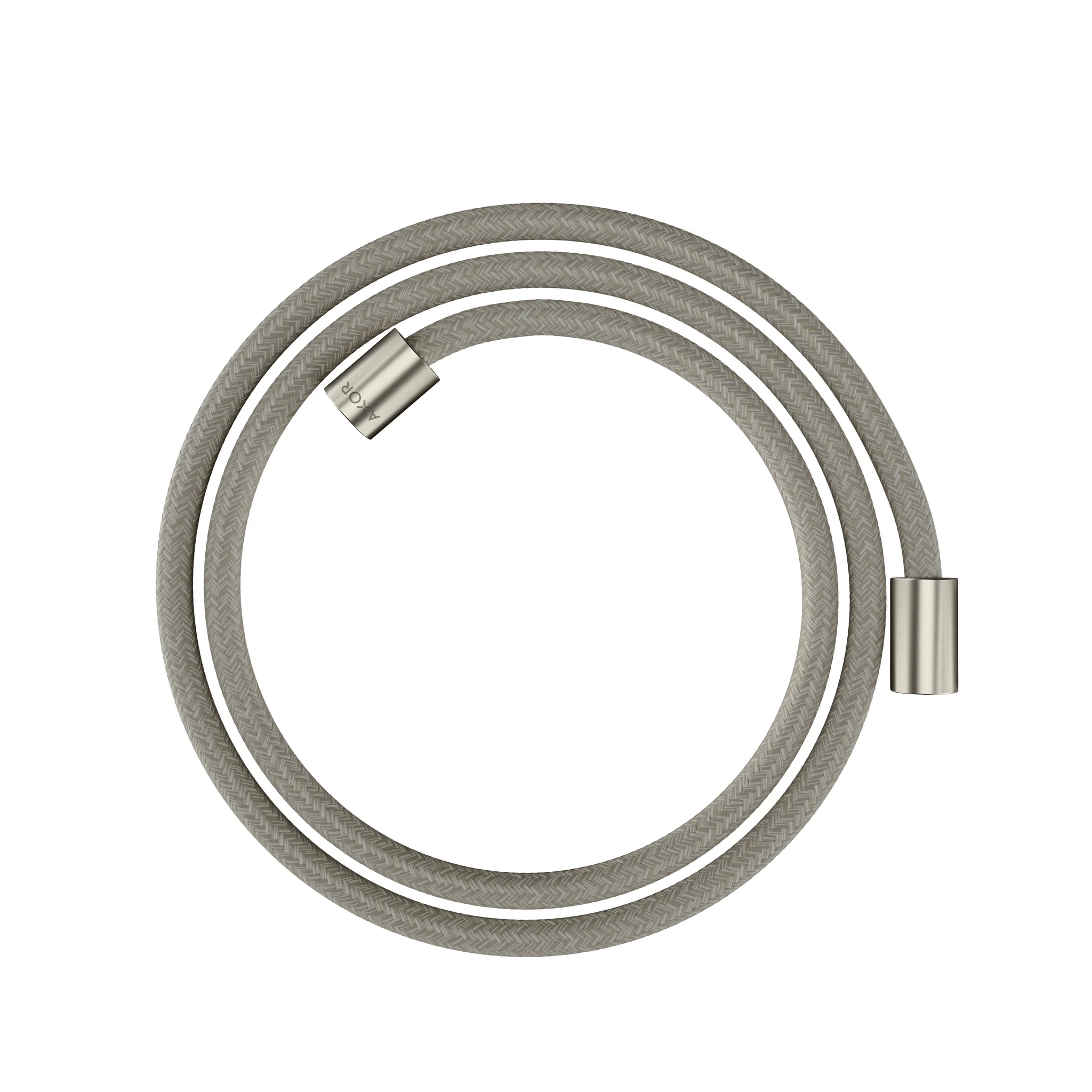 Hansgrohe AXOR ShowerSolutions Textilbrauseschlauch 1,60 m mit zylindrischen Muttern, Edelstahl Optic