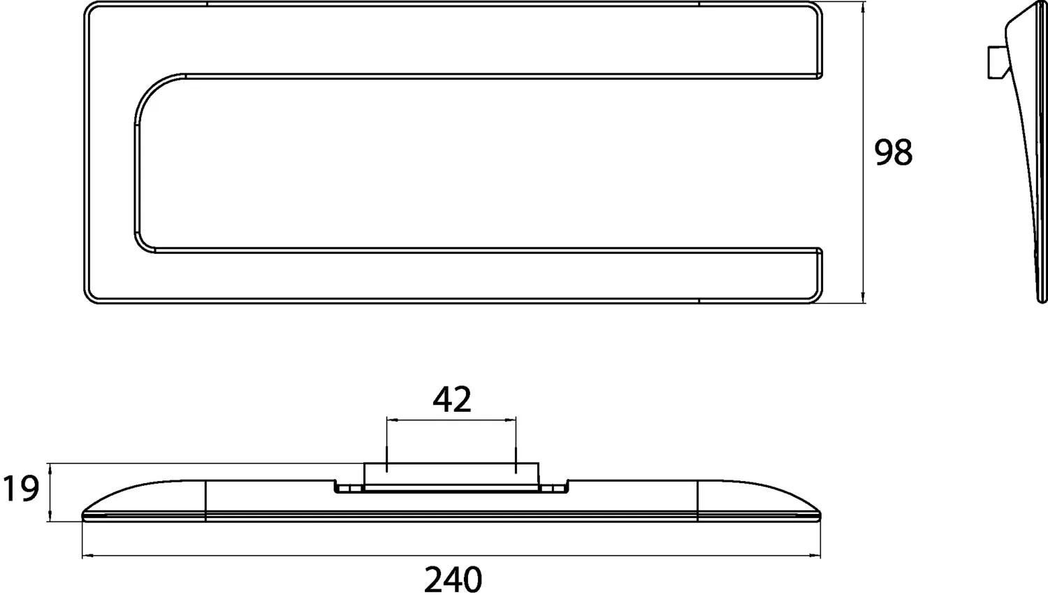 art Handtuchring schwenkbar rechts offen, chrom art Handtuchring schwenkbar rechts offen, chrom