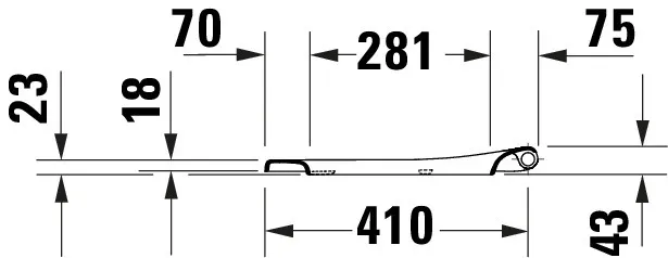 Duravit Univ.WC-Sitz D-shaped comp 432mm Ülap Absenkaut. abnehmb. Scharn. Edelst. We
