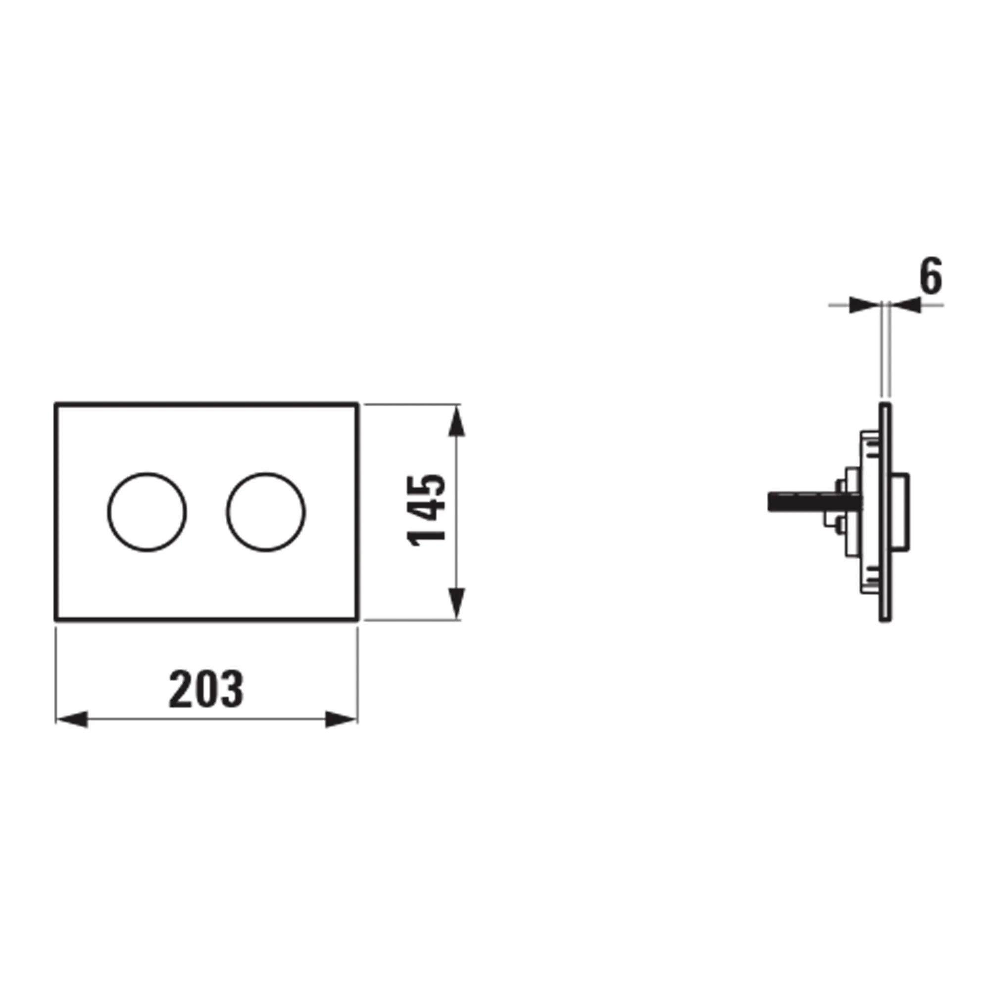Betätigungsplatte GROOVE INEO 203x145x6, aus Kunsstoff, für Frontbetätigung oder Betätigung von oben, für Unterputz-Spülkasten mit Dual-Flush 2-Mengen-Spülsystem, auch für flächenbündigen Einbau geeignet, weiß Betätigungsplatte GROOVE INEO 203x145x6, aus Kunsstoff, für Frontbetätigung oder Betätigung von oben, für Unterputz-Spülkasten mit Dual-Flush 2-Mengen-Spülsystem, auch für flächenbündigen Einbau geeignet, weiß