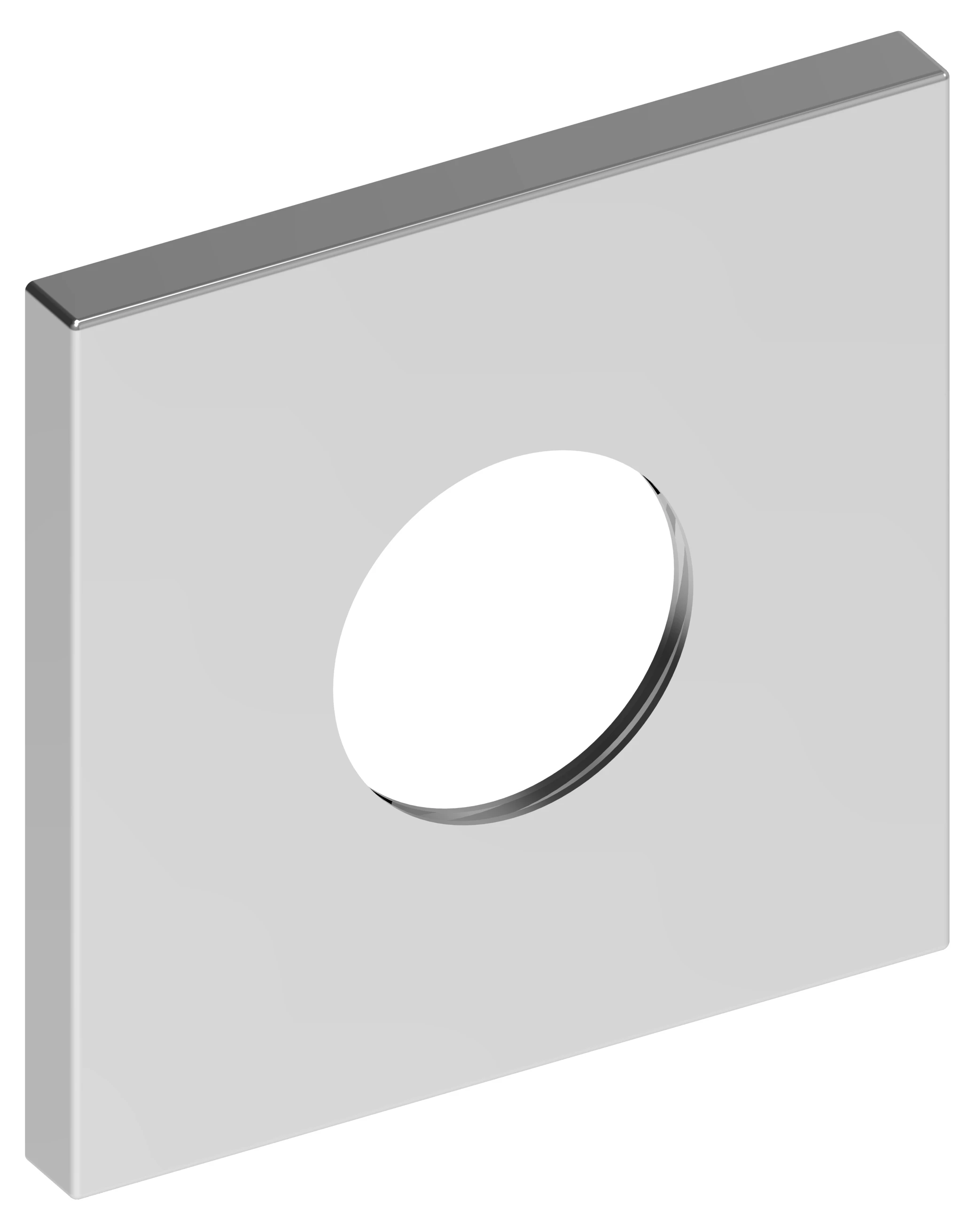IXMO 59553030092 Wandrosette für Thermostat, eckig 105 x 105 mm Bronze gebürstet