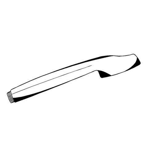 Kludi Tele-Handbrause, weiß, 1 Stück – Kludi STANDARD Serie, DN 15, Durchflussklasse B (max. 0,42 l/s), Länge 170 mm, Durchmesser Brausekopf 62 mm