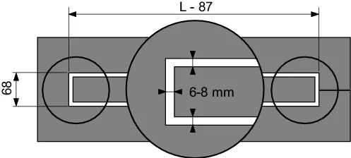 TECEdrainline Rinne gerade für Naturstein, 800 mm mit Seal System Dichtband