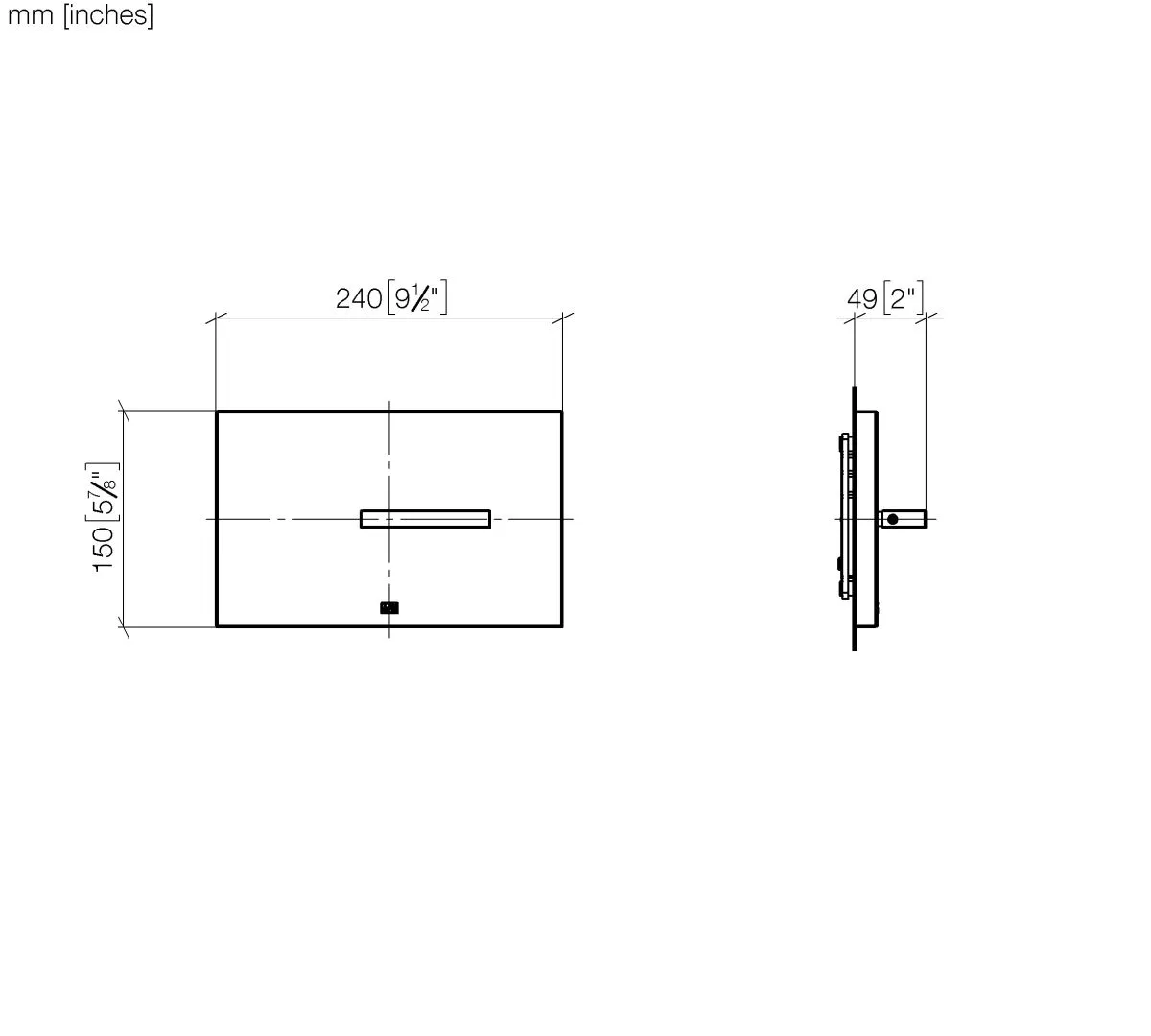 Dornbracht Abdeckplatte für WC-UP-Spülkasten SERIENNEUTRAL Gold gebürstet PVD 150 x 240 x 15 mm Dornbracht Abdeckplatte für WC-UP-Spülkasten SERIENNEUTRAL Gold gebürstet PVD 150 x 240 x 15 mm