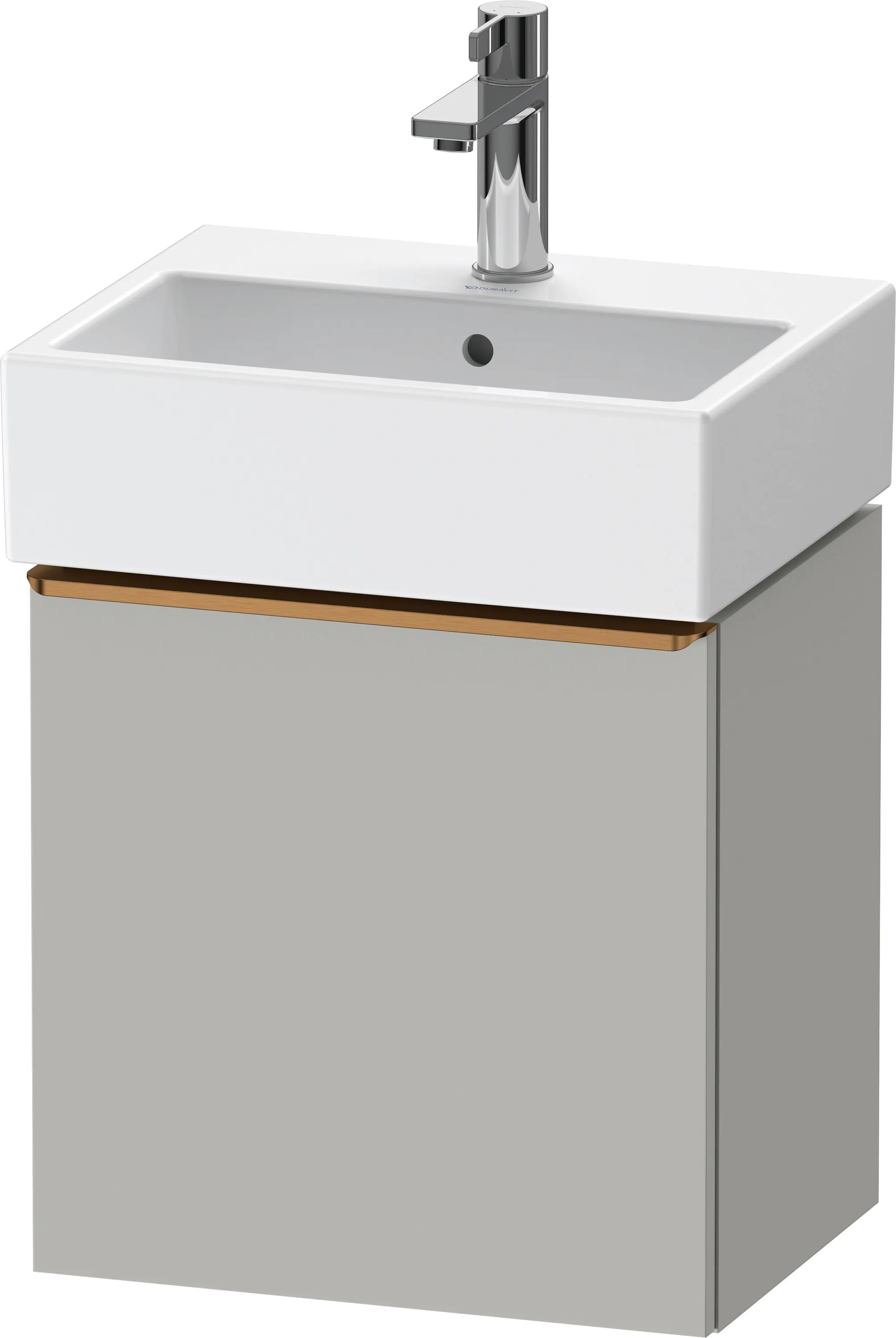 Duravit Waschtischunterschrank wandhängend „D-Neo“ 43,4 × 44 × 32,2 cm Betongrau Matt