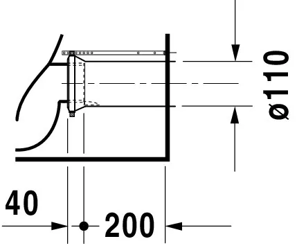 Stand-WC Kombi 650mm Viu, Weiß rimless, TS, Abgang vario