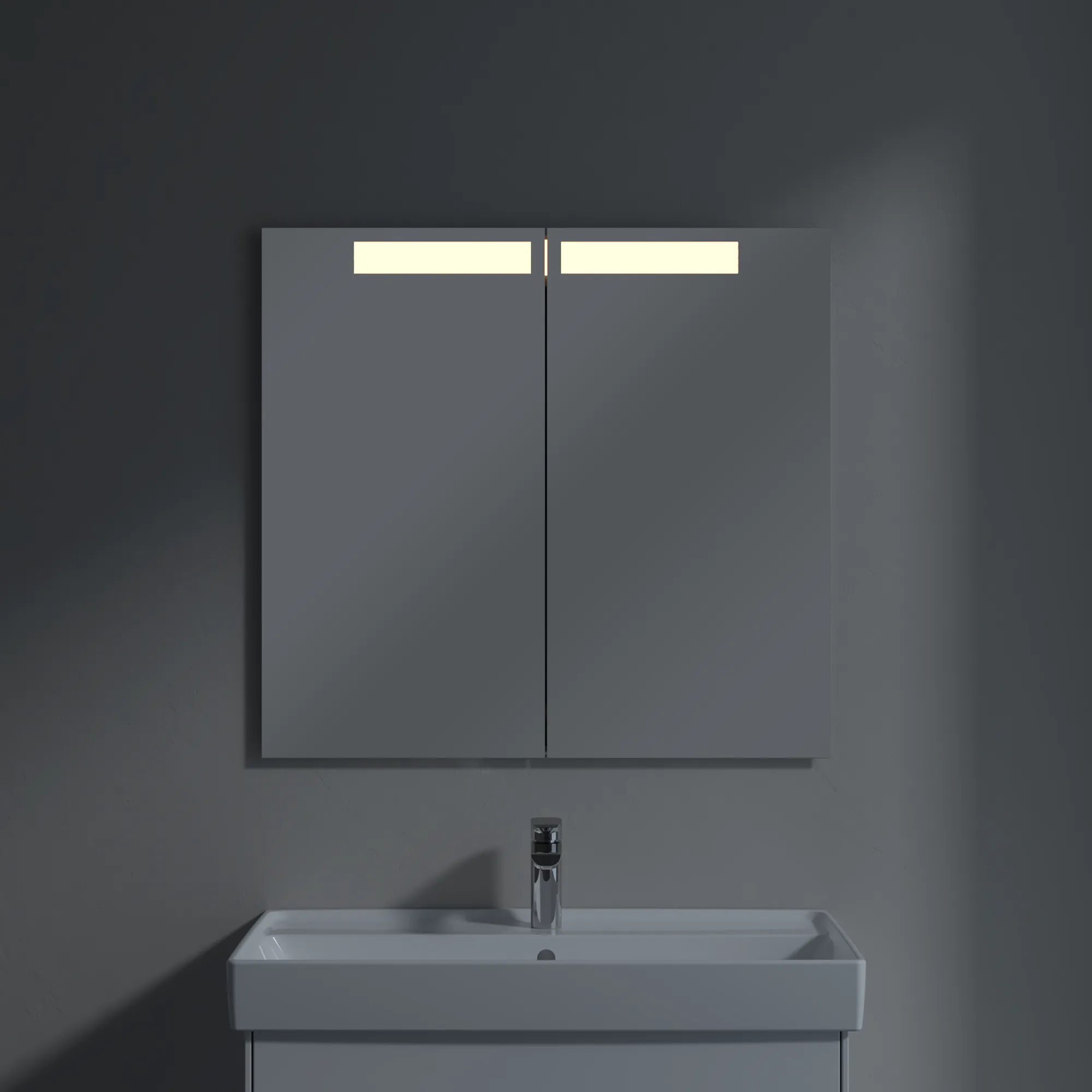 Villeroy & Boch Unterputz-Spiegelschrank „My View-In“ 80,1 × 74,7 × 10,7 × 10,7 cm