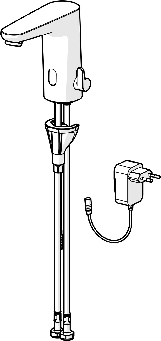 HansaELECTRA Waschtischarmatur WT-Batt., 230⁄9 V, Bluetooth HansaELECTRA 9110 chr