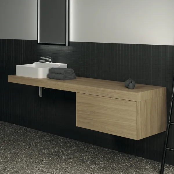 Konsole Conca, 2000x505x80mm, Weiß