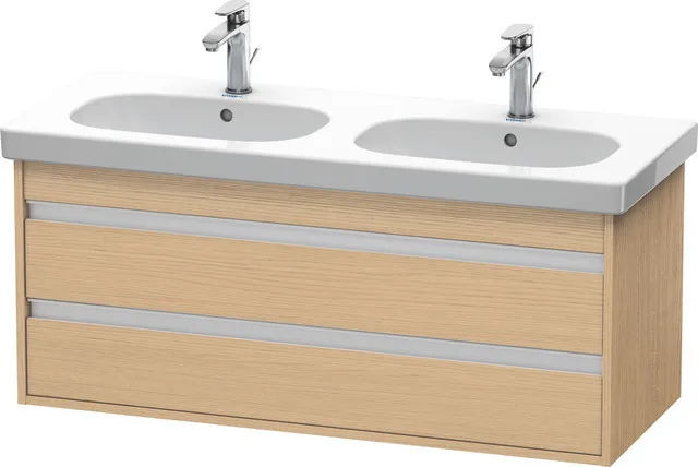 Duravit Waschtischunterschrank wandhängend „Ketho“ 115 × 48 × 45,5 cm Eiche Natur