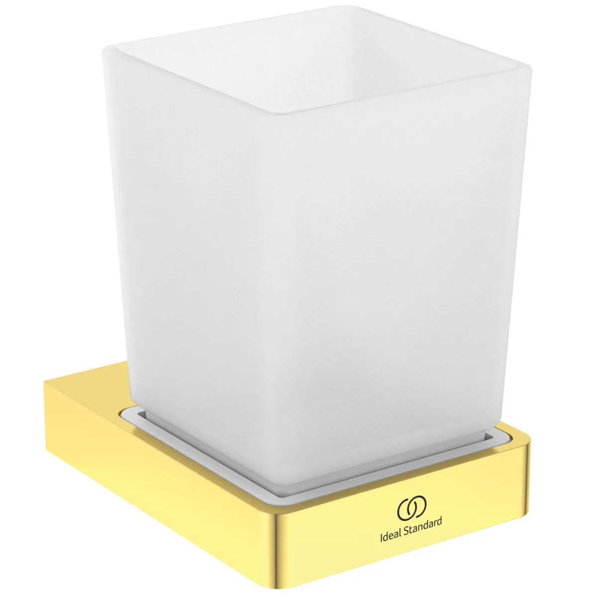 Mundglas Conca Cube, eckig, Brushed Gold Mundglas Conca Cube, eckig, Brushed Gold