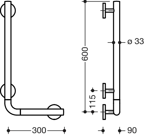 HEWI Haltegriff „System 800K“ HEWI Haltegriff „System 800K“