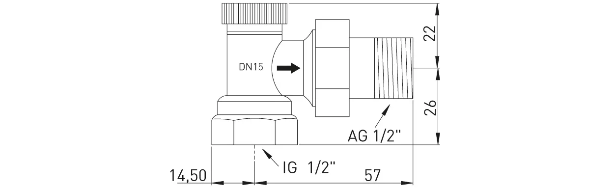 ASW Radiatorverschraubung in