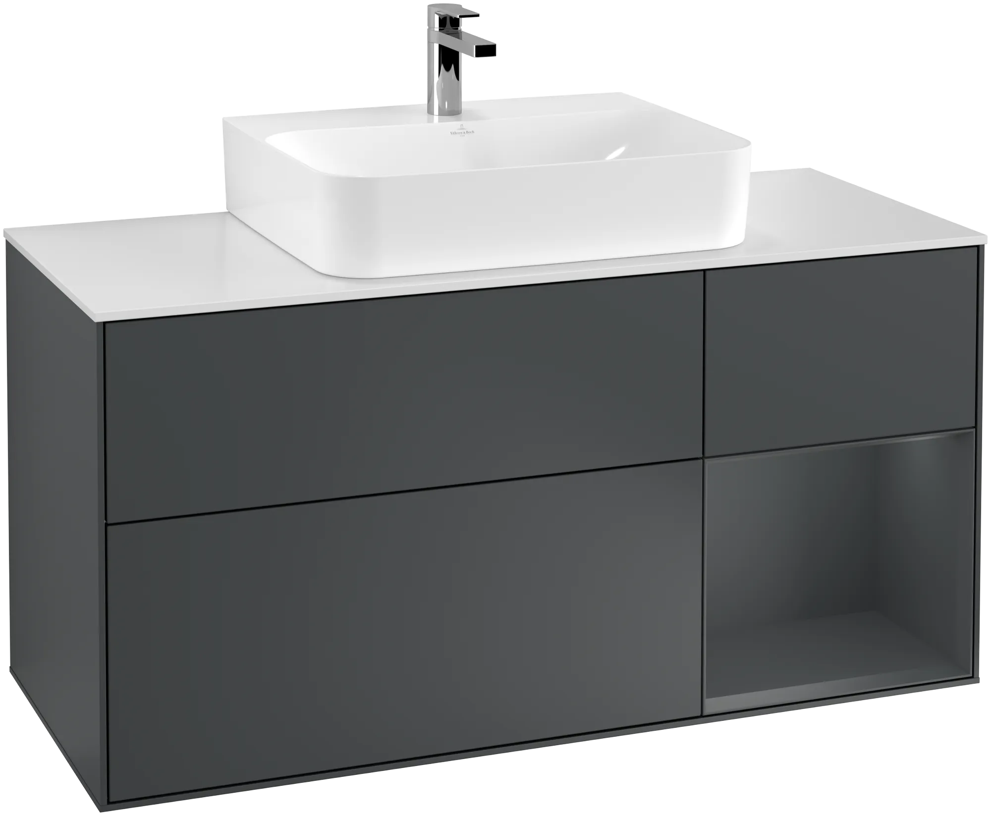 Villeroy & Boch Finion Waschbeckenunterschrank G17, 1200x603x501mm, Midnight Blue Matt/Lacquer