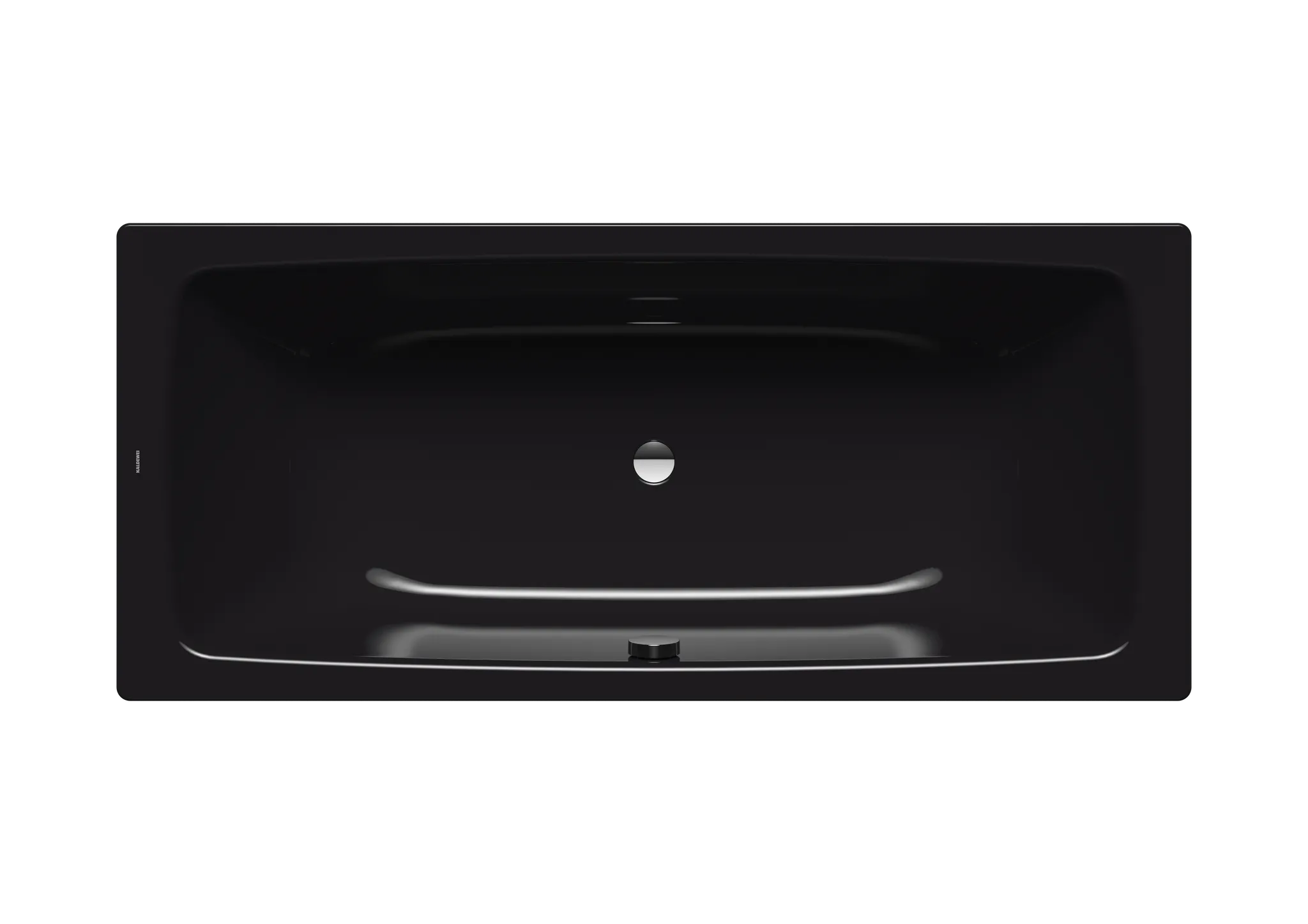 Kaldewei Badewanne „Cayono Duo“ rechteck 180 × 80 cm, ohne Grifflochbohrungen in schwarz