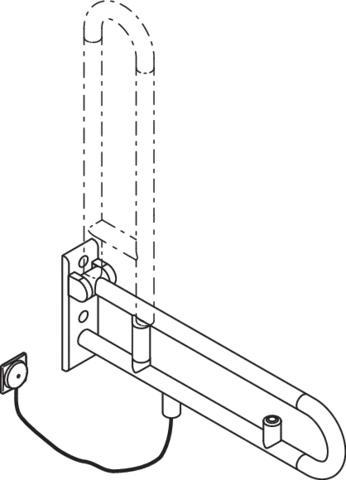 HEWI Stützklappgriff „Serie 801“ HEWI Stützklappgriff „Serie 801“