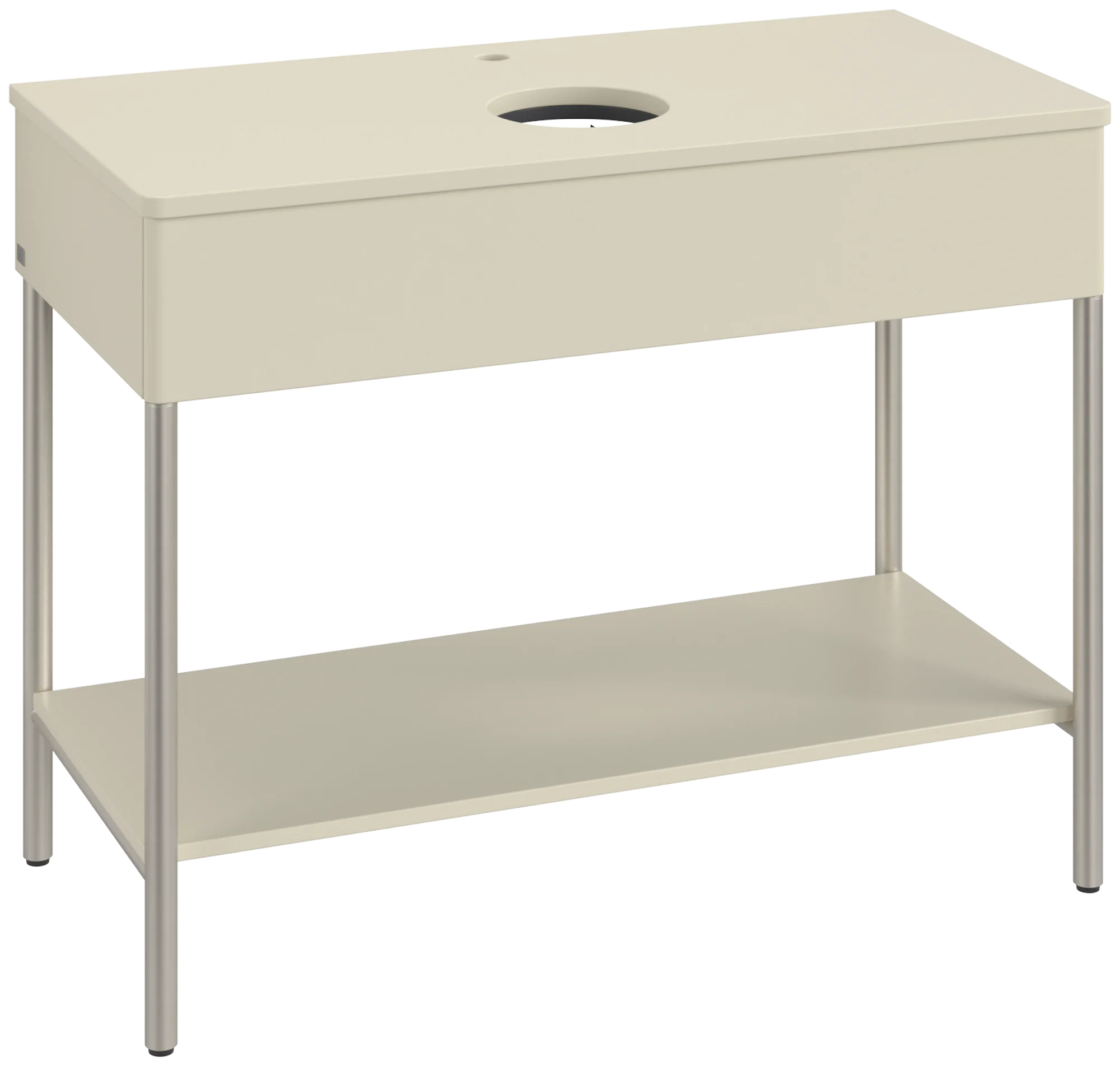 Villeroy & Boch Waschbeckenunterschrank Artis K64050, Silk Grey Matt Lacquer, 1000x782x500 mm, Push-to-open Funktion, mit Metallgestell